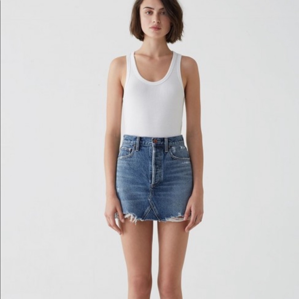 NWT Agolde Quinn High Rise Mini Skirt